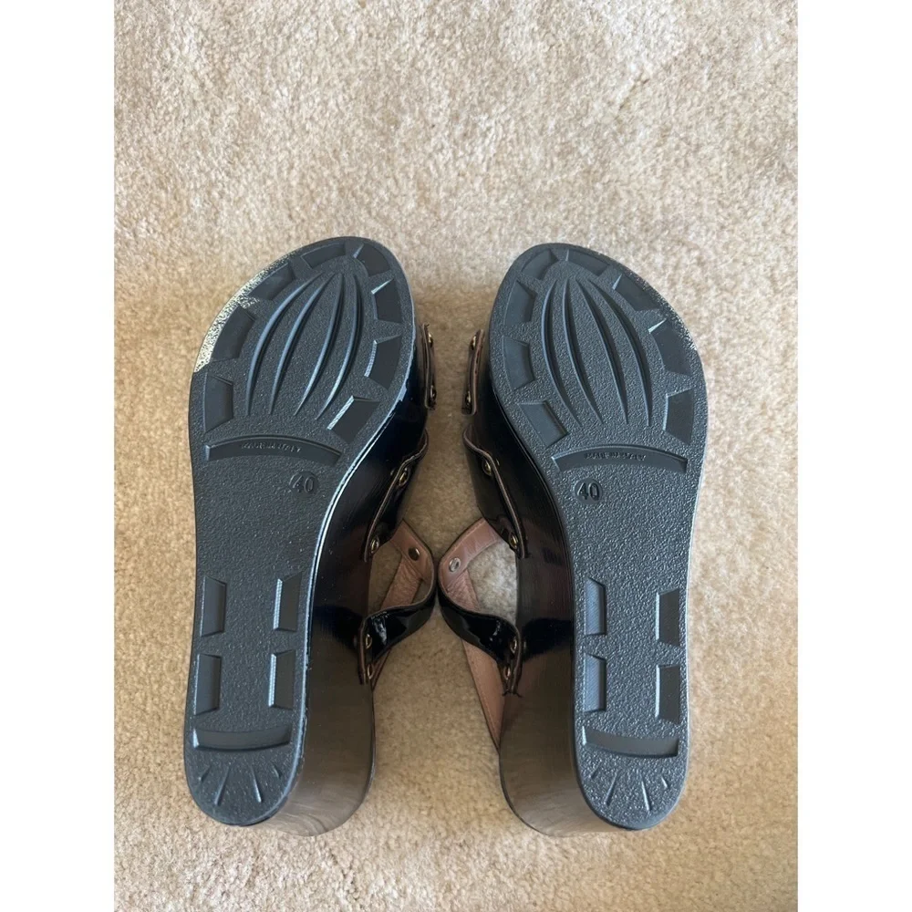 Red VALENTINO BLACK WEDGES - SIZE 10/40
